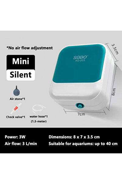Choice5 3w Air stone 1hole SOBO Aquarium Oxygen Air Pump Fish Tank Adjustable...