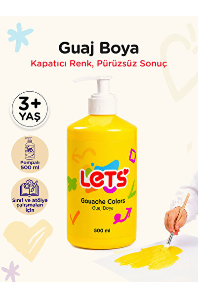 Lets Guaj Boya Sarı 500 ml