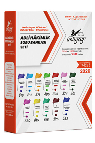 Temsil Kitap İmtiyaz Yayıncılık 2026 Adli Hâkimlik Soru Bankası Seti 2026 (NO...