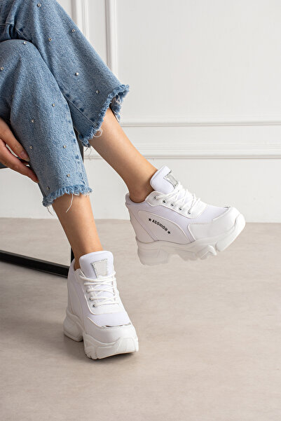 Madam Tarz Γυναικείο Sneaker με κρυφό τακούνι Sports 9 cm Essien