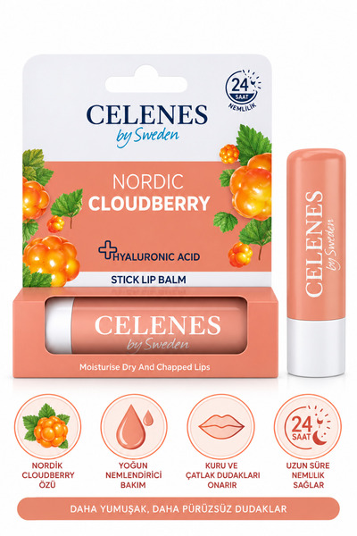 Celenes By Sweden Nordic Cloudberry Stick Lip Balm