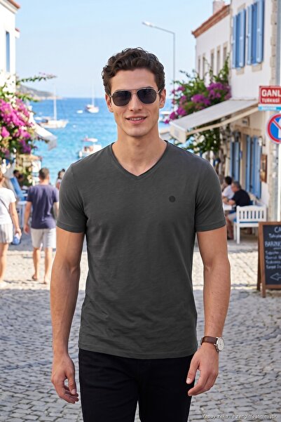 Buratti Cotton Regular Fit V-Neck t Shirt Men's t Shirt 5902719