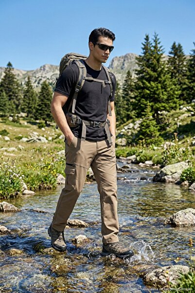 Buratti Regular Fit Normal Waist Pocket Detailed Trekking Cargo Pants Men's P...