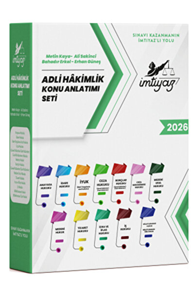 Temsil Kitap İmtiyaz Yayıncılık 2026 Adli Hâkimlik Ders Notu Seti (NOT DEFTER...
