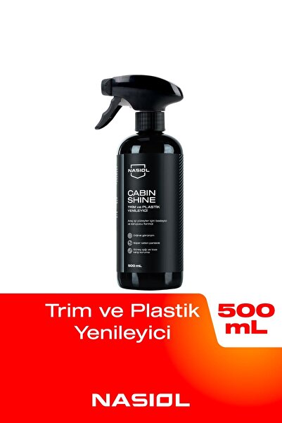 Nasiol Cabinshine Trim ve Plastik Korucuyu/Yenileyici-500ml-Plastik Yüzey,Tor...