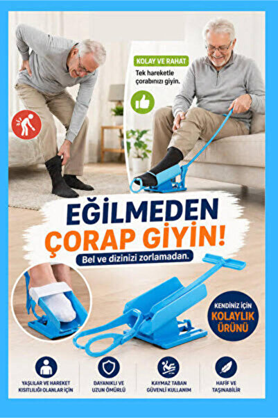 Genel Markalar Kolay Çorap Giyme ve Çıkarma Aparatı