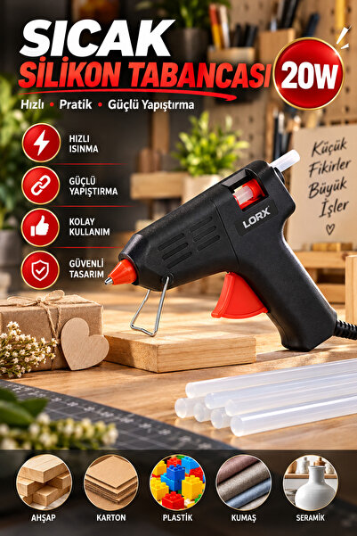 House Bird Sıcak Silikon Tabancası 20W Hızlı Isınan Pratik Yapıştırma Aleti 7...