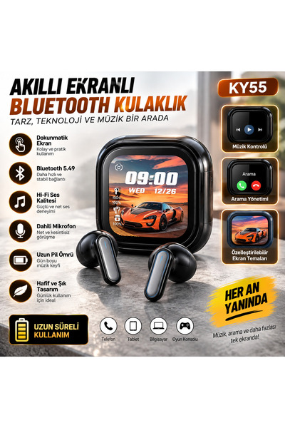 AKILLI EKRANLI BLUETOOTH Kulaklık