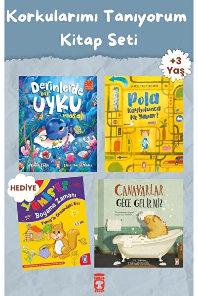Timaş Çocuk Korkularımı Tanıyorum – Okul Öncesi Eğitici Hikâye Seti (3 Kitap)...