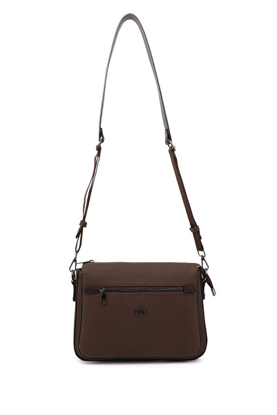 GÖNDERİ(R) Brown Heart Medium Size Women's Shoulder Bag Q6812
