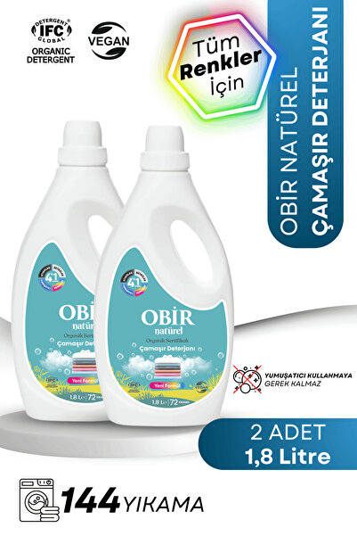 OBİR NATÜREL Organik Çamaşır Deterjanı ortalama 140 Yıkama