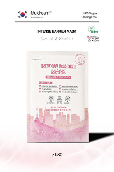Muldream İntense Barrier Mask Kağıt Yüz Maskesi Kuru Ve Hassas Cilt Onarıcı B...
