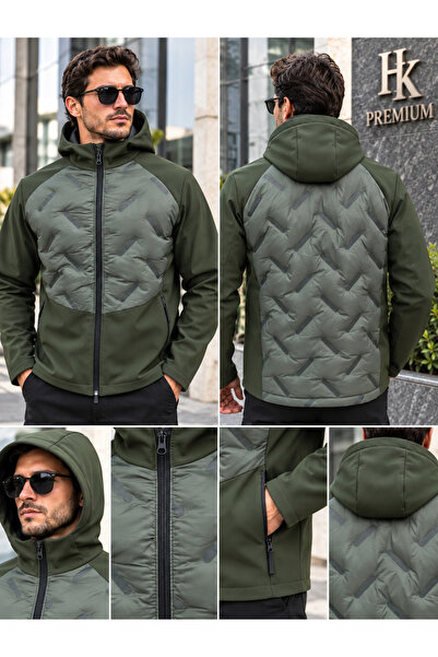 HK Premium Tekstil HK Premium Erkek Parmak Baskı Kapitone %100 Polyester Hibr...