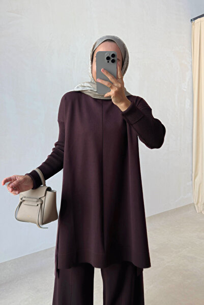 Ka Hijab Mira Mercerized Hijab Tunic - Brown