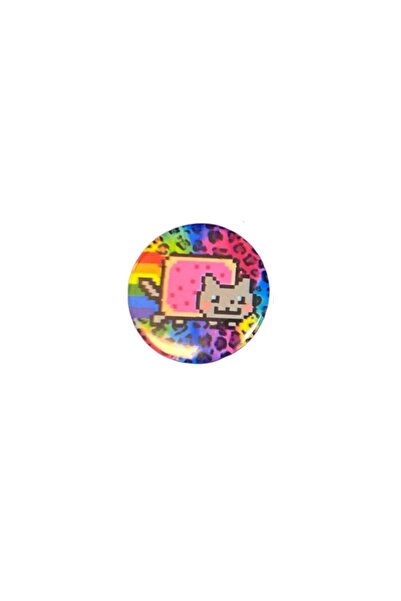Choice12 44mm A Nyan Cat Badge Cute Cartoon Rainbow Cat Meme Enamel Pins Butt...