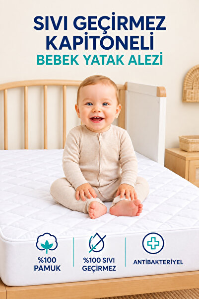 SUVAY 100% Cotton Liquid Proof Quilted Baby Mattress Protector I - Park Crib,...