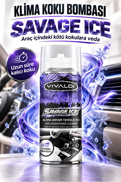 Vivaldi Savaga Ice Oto Klima Koku Bombası – Araç İçi Sigara ve Kötü Koku Gide...