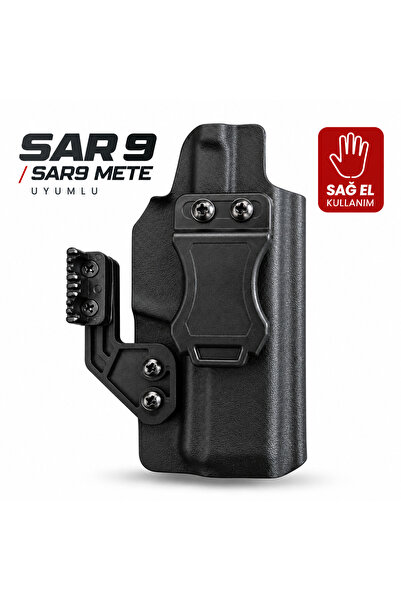 Sarsılmaz SAR9 Uyumlu Kydex İç Kılıf (IWB) Versiyon2- Siyah