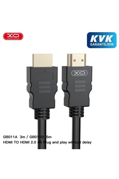 Xo كابل توصيل لنقل البيانات الرقمية HDMI 4K بطول 5 متر (GB011B)