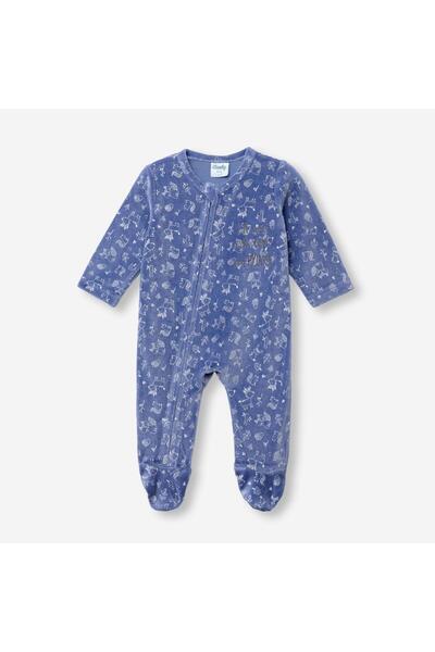 Funky Φορμάκι βελουτέ βρεφικό αγόρι For Kids 227-050138-1 "Forest friends" ραφ