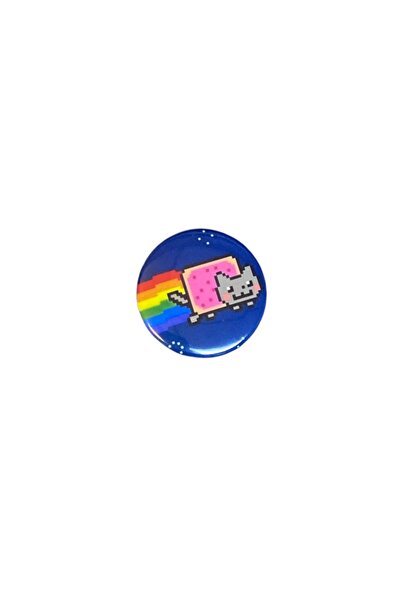 Choice15 25mm D Nyan Cat Badge Cute Cartoon Rainbow Cat Meme Enamel Pins Butt...