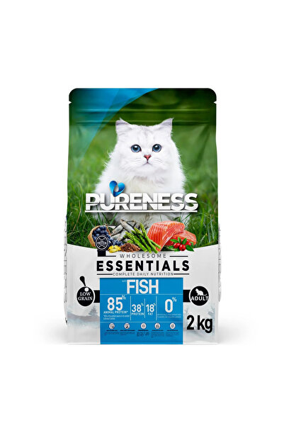 Az Tahıllı Somonlu Yetişkin Kuru Kedi Maması 2 KG | Tüy Dökülmesi Önleyici & Omega 3-6