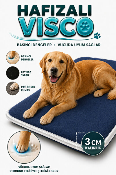 Carpetella Pati Dostu Battaniyeli Kedi Köpek Yatağı Ortopedik Süngerli Yumuşa...