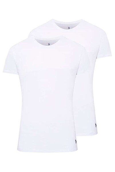 U.S. Polo Assn. 100% Cotton Set of 2 American Collar Short Sleeve T-shirts