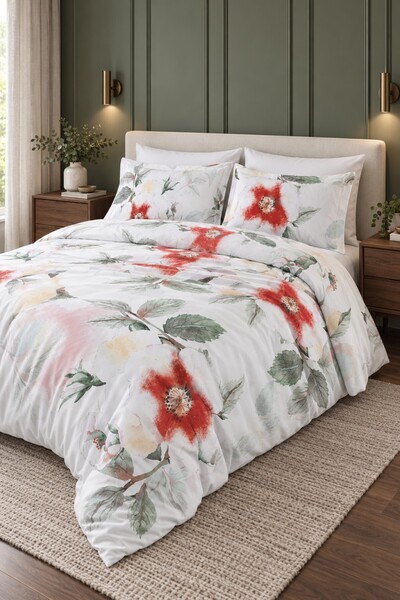 VAROL Royal Satin Single 300Tc Duvet Cover Set - Aruna
