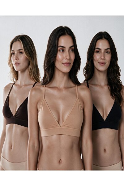 Formactive Seamless/Dikişsiz Balensiz Kaplı Üçgen Askılı Örme Sütyen