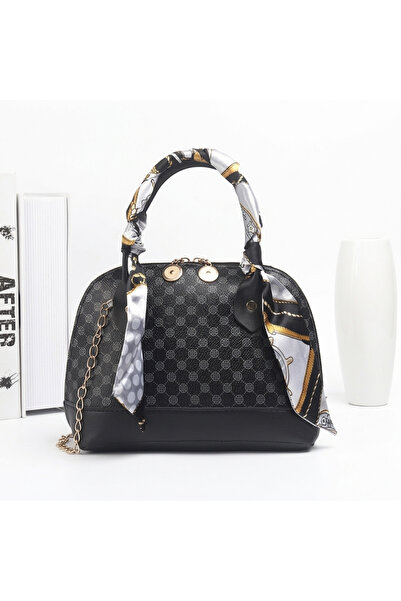 zezo Daily Shopping Vintage Print Women's Handbag, Silk Scarf Chain Fashion V...