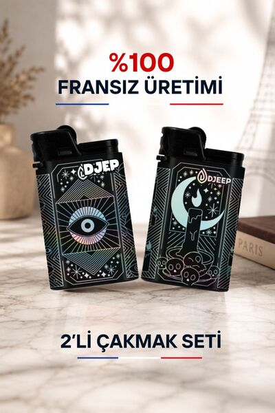 DJEEP Witchery Serisi Taşlı Çakmak –2'li Set- Orijinal Fransız Markası | 3500...