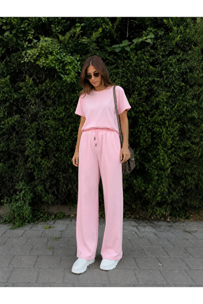 Genel Markalar Basic Oversize Tişört & Bol Paça Eşofman Takımı