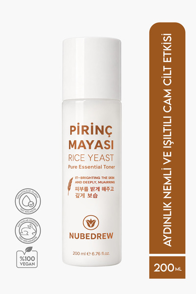 NUBEDREW Pirinç Mayası Tonik 200 ml Aydınlatıcı Beyazlatıcı Leke Karşıtı Neml...