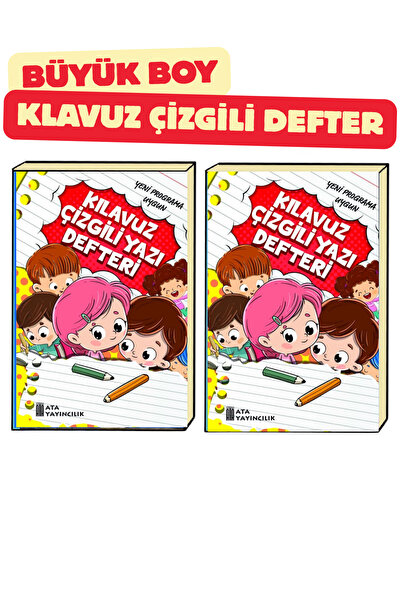 Ata Yayıncılık 1.sınıf Klavuz Çizgili Yazı Defteri 2 Adet Büyük Boy Satırlar ...