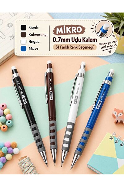 Genel Markalar Mikro 0.7 Uçlu Kalem 4 Renk (ADET)