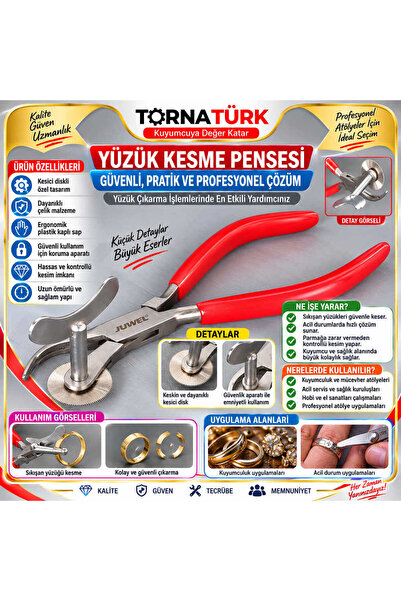 Torna Türk Tornatürk 16 Cm Yüzük Kesme Pensesi (Acil Durum Yüzük Çıkarma Apar...