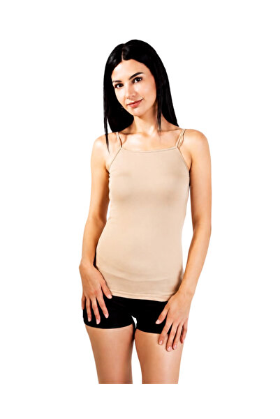 Lonca Tekstil Bamboo Tank Top with String Straps, 3-Piece Set