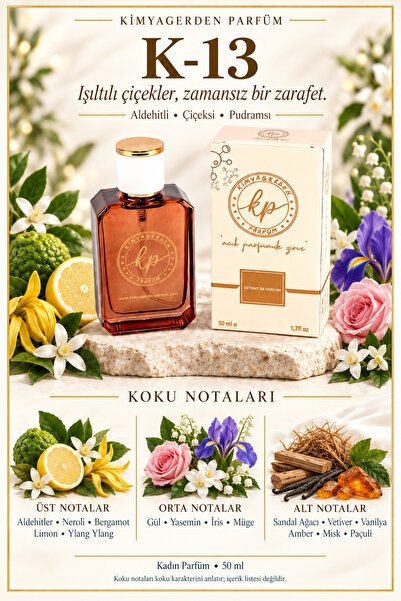 kp kimyagerden parfüm K-13 KP No5 ( %33 Esans ) - 50 ml Kadın Parfüm
