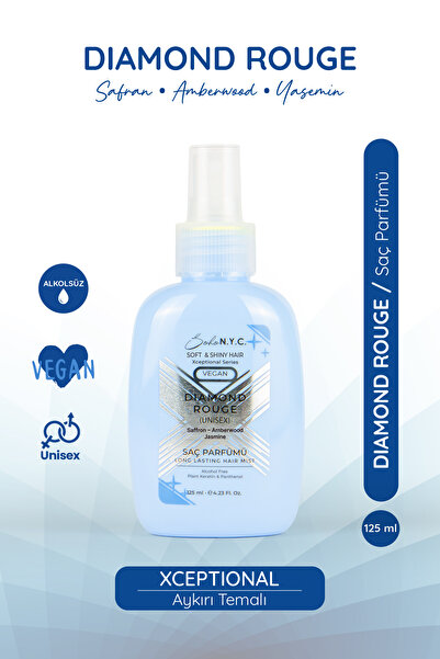 Soho N.Y.C. DIAMOND ROUGE -Safran – Amberwood – Yasemin - Kokulu-ALKOLSÜZ Saç...