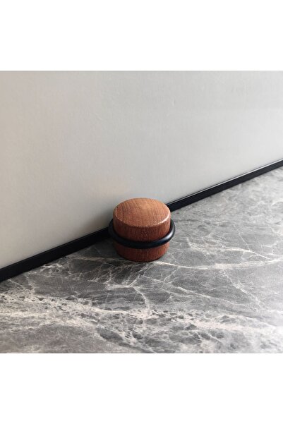Choice1 1PC Brown Self Adhesive No Drill Door Stopper Wooden Door Stopp Silic...