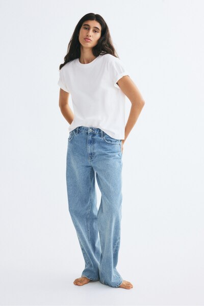 H&M Pamuklu Oversize Tişört