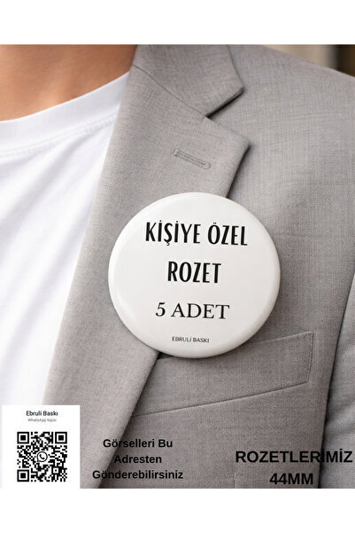 ebrulibaski Kişiye Özel Rozet – 5 Adet Avantajlı Set