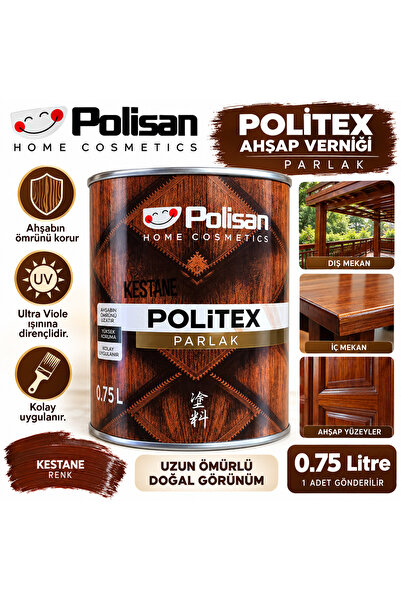 Polisan Politex 167 Kestane Vernik Parlak