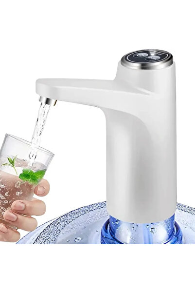 Choice White Portable 5-gallon Water Dispenser with USB Charging-Automatic El...