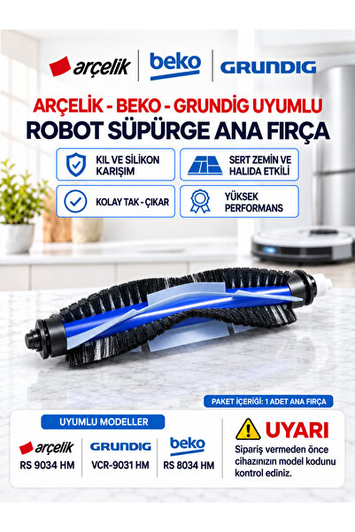 Arçelik Rs 9034 Hm Robot Süpürge Ana Fırça Yedek Parça