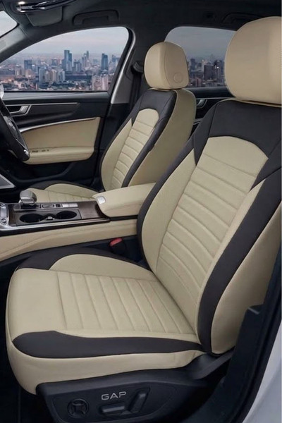 GM-DESIGN Mocha Tay Tüyü Üniversal Oto Koltuk Kılıfı - 5 Koltuk Tam Set