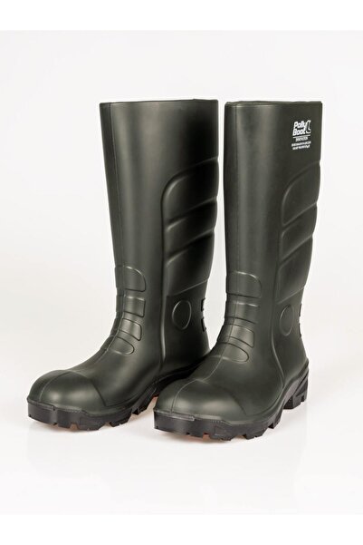 Polly Boot Unisex Vega S5 Haki Çelik Burun Ve Tabanlı İş Çizmesi Kaymaz Dayan...