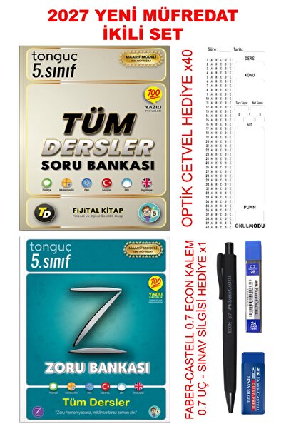 Tonguç Yayınları 5. Sınıf Zoru Bankası Tüm Dersler + 5. Sınıf Tüm Dersler Sor...