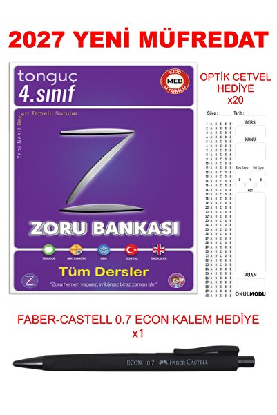 Tonguç Yayınları 4. Sınıf Zoru Bankası Tüm Dersler + Hediyeli